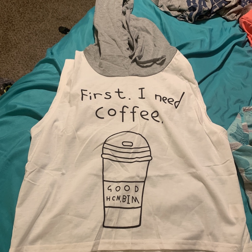 Cute hooded crop top/SOLD